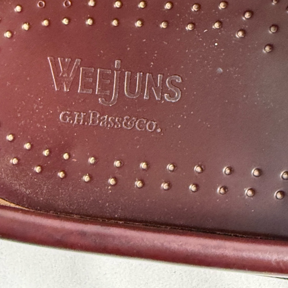 G.H. Bass & Co. Burgundy Leather Penny Loafers - Picture 9 of 16